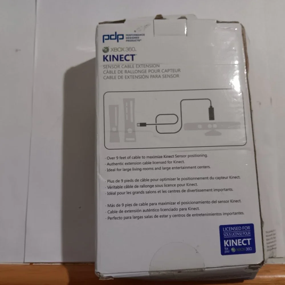 NEW Microsoft Xbox 360 Kinect Sensor Cable 9' Extension Cord NEW in box